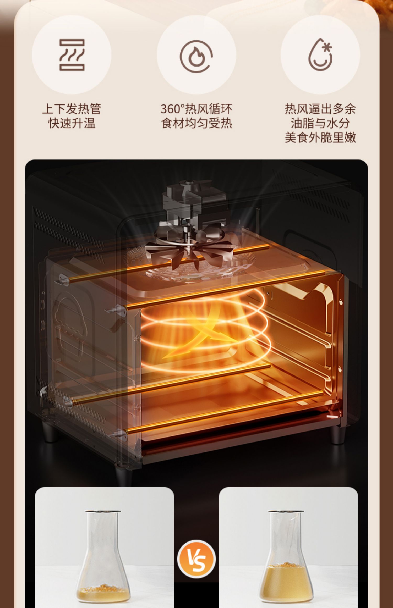 OUNIN欧宁12L空气炸锅烤箱家用可视多功能台式炸锅电烤箱